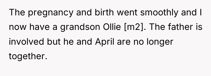The pregnancy and birth went smoothly and I now have...