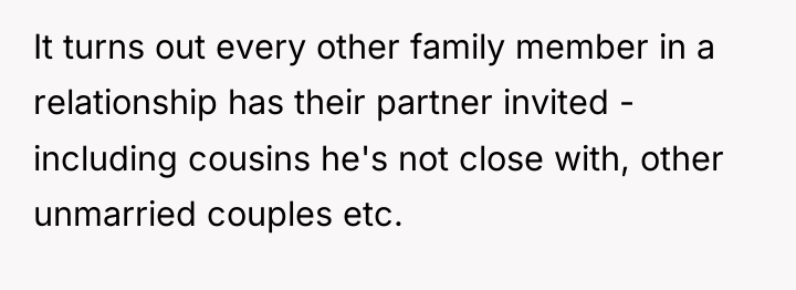 It turns out every other family member in a relationship...
