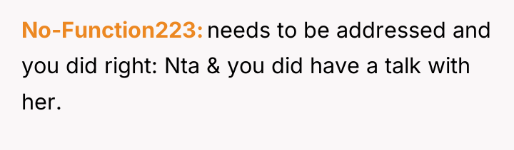 No-Function223 needs to be addressed and you did right: Nta...