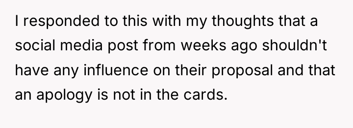 I responded to this with my thoughts that a social...