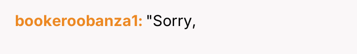 bookeroobanza1 "Sorry,