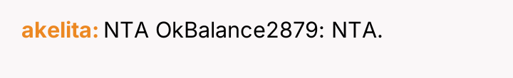akelita NTA OkBalance2879: NTA.