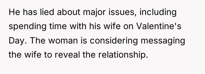 He has lied about major issues, including spending time with...