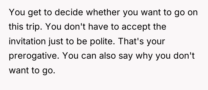 You get to decide whether you want to go on...