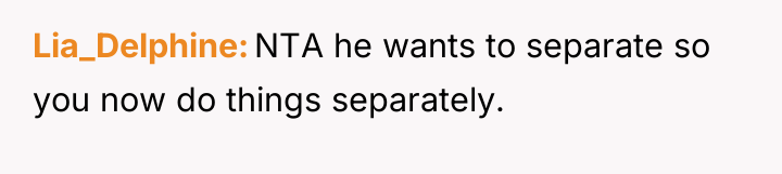 Lia_Delphine NTA he wants to separate so you now do...