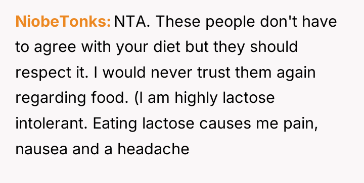 NiobeTonks NTA. These people don't have to agree with your...