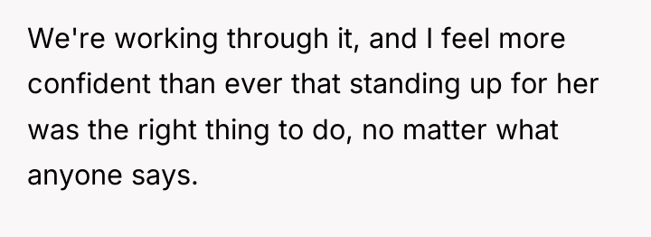 We're working through it, and I feel more confident than...