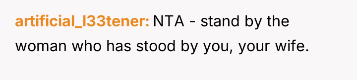 artificial_l33tener NTA - stand by the woman who has stood...