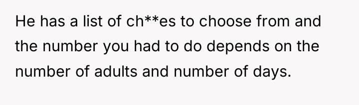 He has a list of ch**es to choose from and...