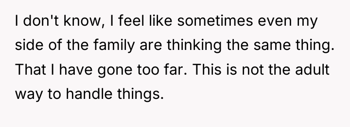 I don't know, I feel like sometimes even my side...