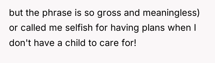 but the phrase is so gross and meaningless) or called...