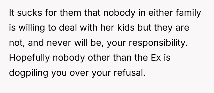 It sucks for them that nobody in either family is...