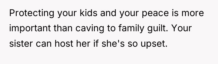 Protecting your kids and your peace is more important than...