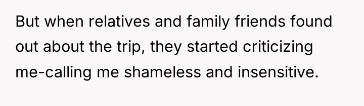 But when relatives and family friends found out about the...