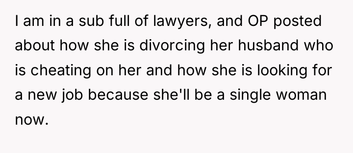 I am in a sub full of lawyers, and OP...