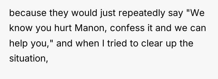 because they would just repeatedly say "We know you hurt...