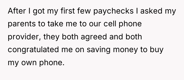 After I got my first few paychecks I asked my...