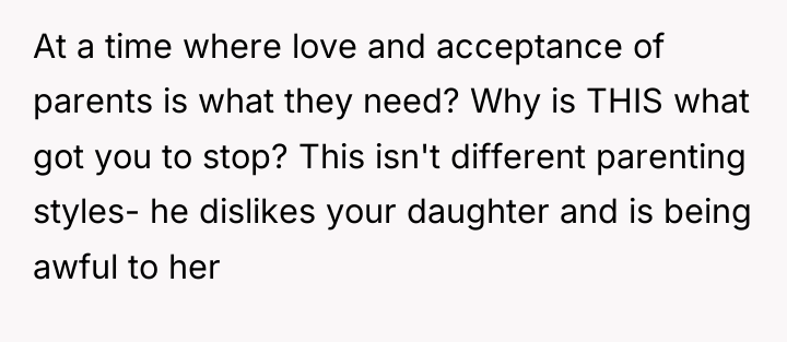 At a time where love and acceptance of parents is...