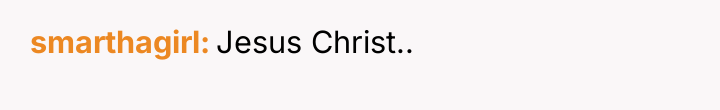 smarthagirl Jesus Christ..