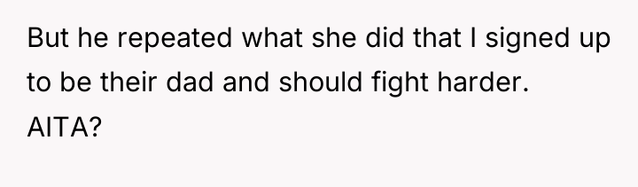 But he repeated what she did that I signed up...