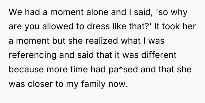 We had a moment alone and I said, 'so why...