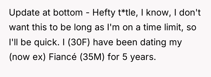Update at bottom - Hefty t*tle, I know, I don't...