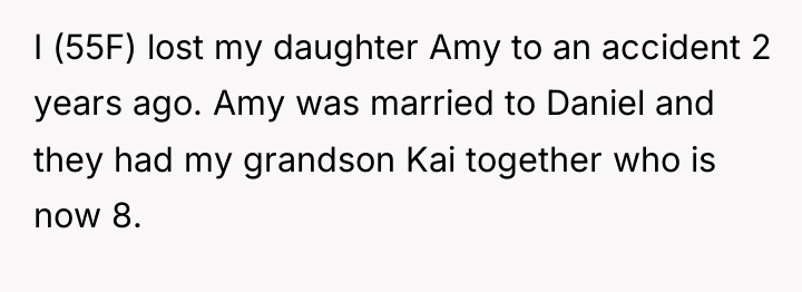 I (55F) lost my daughter Amy to an accident 2...