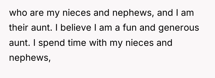 who are my nieces and nephews, and I am their...