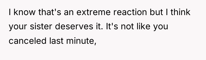 I know that's an extreme reaction but I think your...
