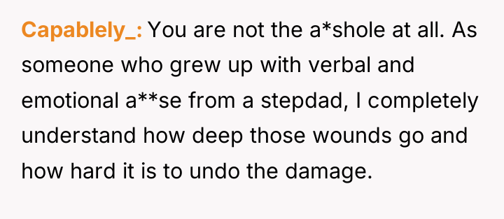 Capablely_ You are not the a*shole at all. As someone...