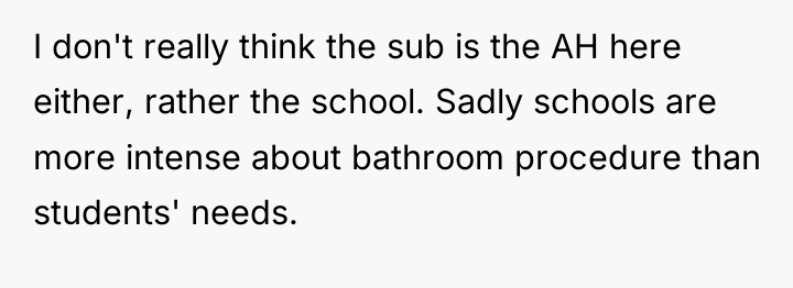I don't really think the sub is the AH here...
