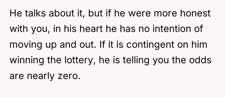 He talks about it, but if he were more honest...