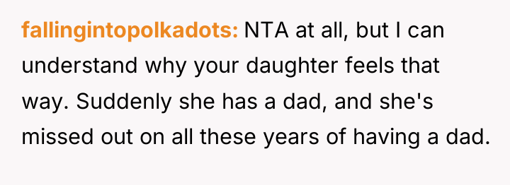 fallingintopolkadots NTA at all, but I can understand why your...
