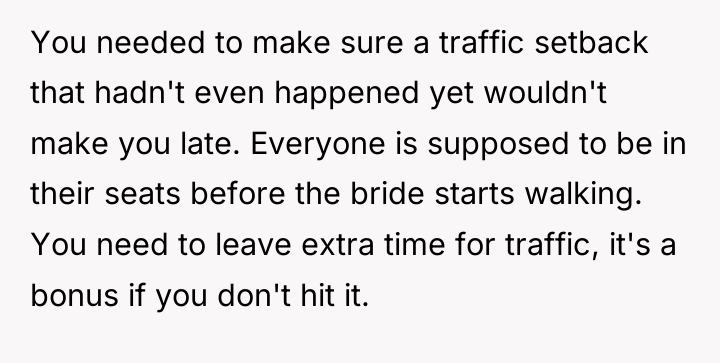 You needed to make sure a traffic setback that hadn't...