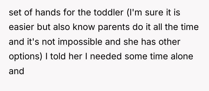 set of hands for the toddler (I'm sure it is...