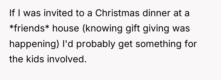 If I was invited to a Christmas dinner at a...