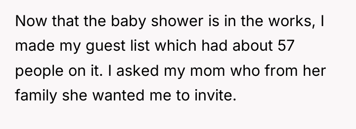 Now that the baby shower is in the works, I...