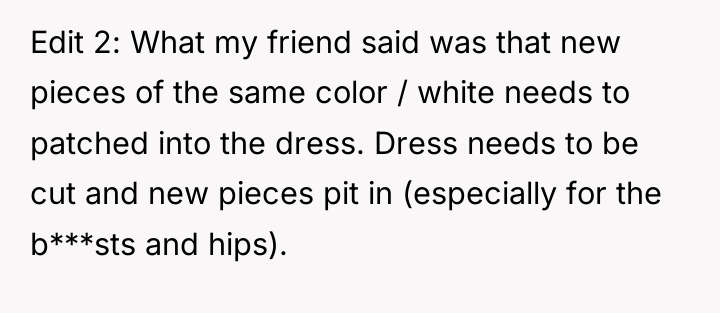 Edit 2: What my friend said was that new pieces...