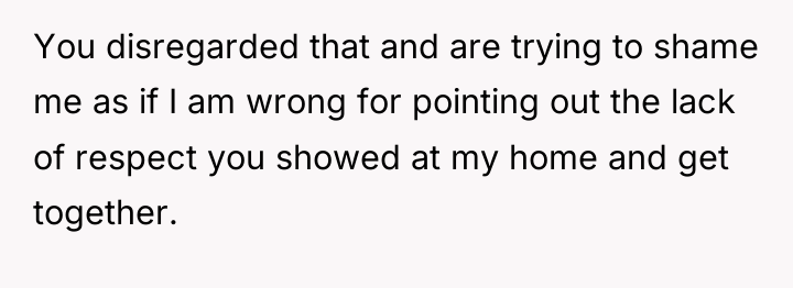 You disregarded that and are trying to shame me as...