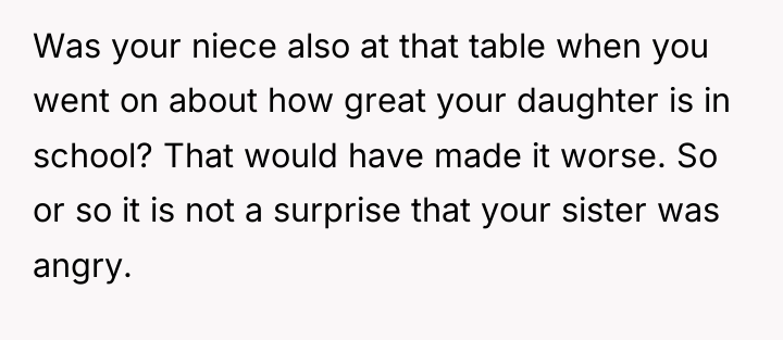 Was your niece also at that table when you went...