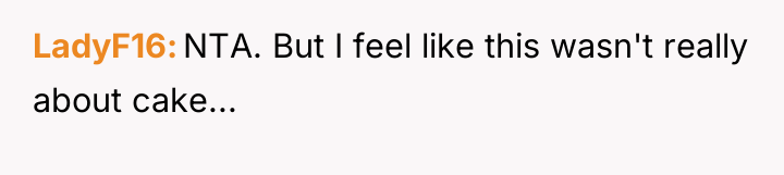 LadyF16 NTA. But I feel like this wasn't really about...