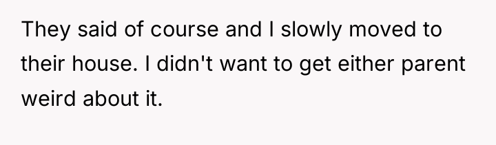 They said of course and I slowly moved to their...