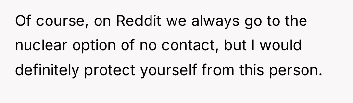 Of course, on Reddit we always go to the nuclear...