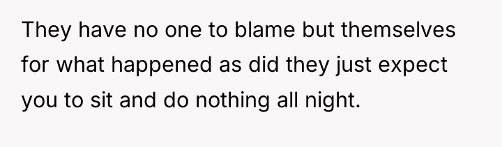 They have no one to blame but themselves for what...
