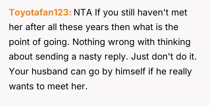 Toyotafan123 NTA If you still haven't met her after all...