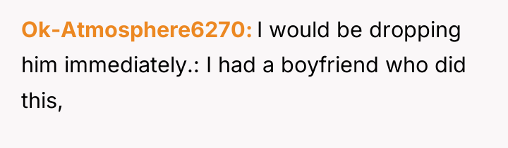 Ok-Atmosphere6270 I would be dropping him immediately.: I had a...