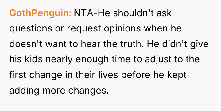 GothPenguin NTA-He shouldn't ask questions or request opinions when he...