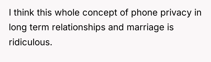 I think this whole concept of phone privacy in long...