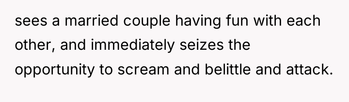 sees a married couple having fun with each other, and...