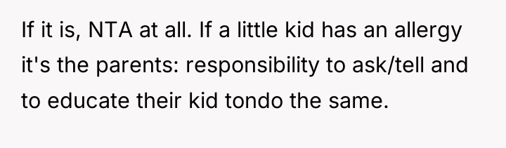 If it is, NTA at all. If a little kid...